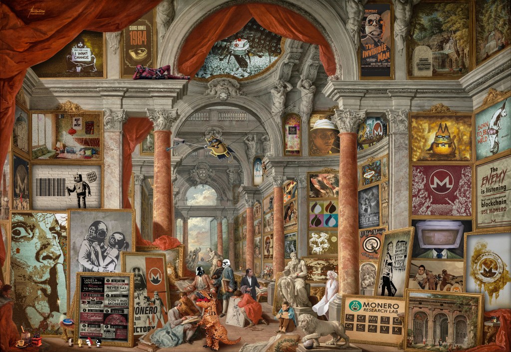 Fondos de Monero Ocultos en una Obra de&nbsp;Arte