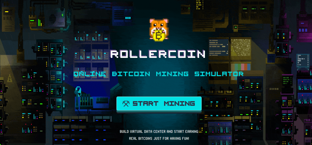 RollerCoin, juego virtual de minería de bitcoins en&nbsp;línea.